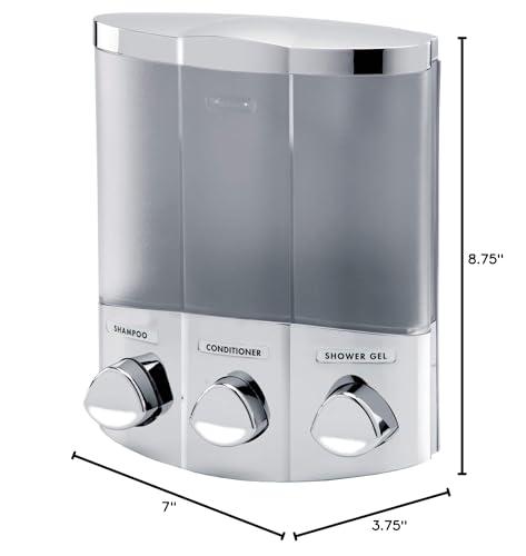 Better Living Better Living Products 76344-1 Euro Series TRIO 3-Chamber Soap and Dispenser, Chrome