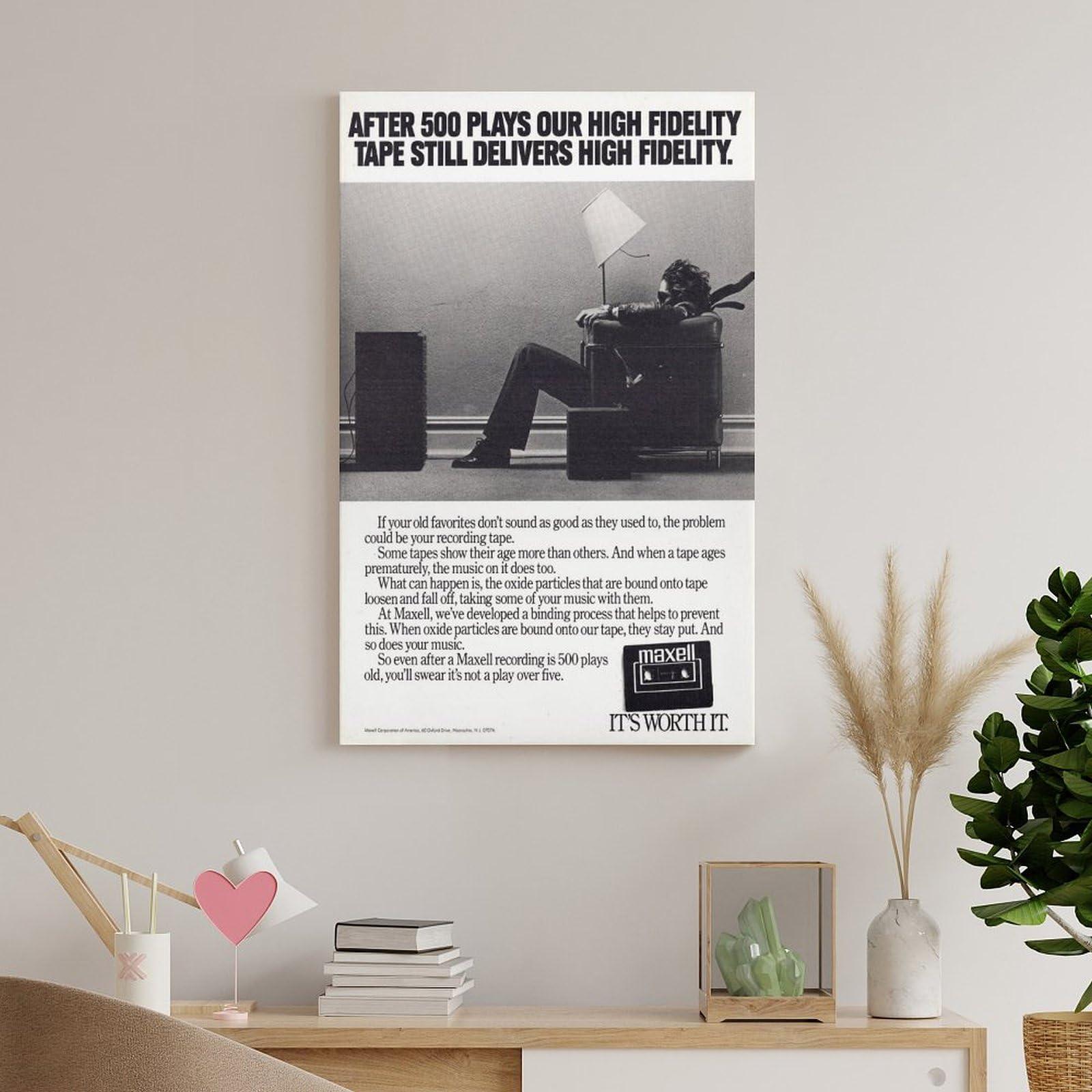 KURITY KURITY 1979 Blown Away Guy Maxell Canvas Poster Wall Art Print by Steve Steigman Canvas Painting Posters And Prints Wall Art Pictures for Living Room Bedroom Decor 20x30inch(50x75cm) Unframe-style