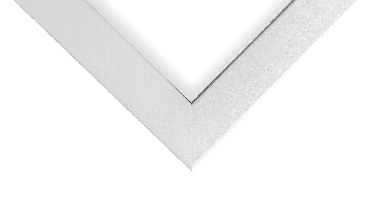 US Art US Art Frames 18x20 Chalk White Flat 1.25 Inch, Smooth Wrapped Finish Wood Composite Wall Decor Picture Poster Frame