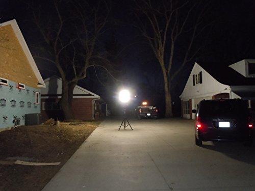 In360Light Portable LED Work Light 20,000 Lumens, Professional Lighting Dispersed in 360 Degrees, Weather Resistant Durable Indoor Outdoor Use with Telescoping Tripod Stand