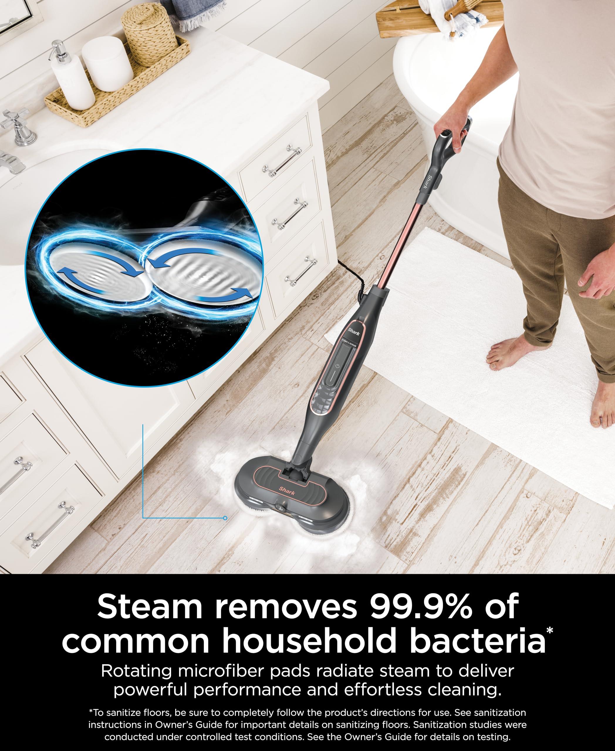 Shark Shark S7201 Steam & Scrub with Steam Blaster Technology All-in-One Hard Floor Steam Mop with 3 Steam Modes & LED Headlights, Black