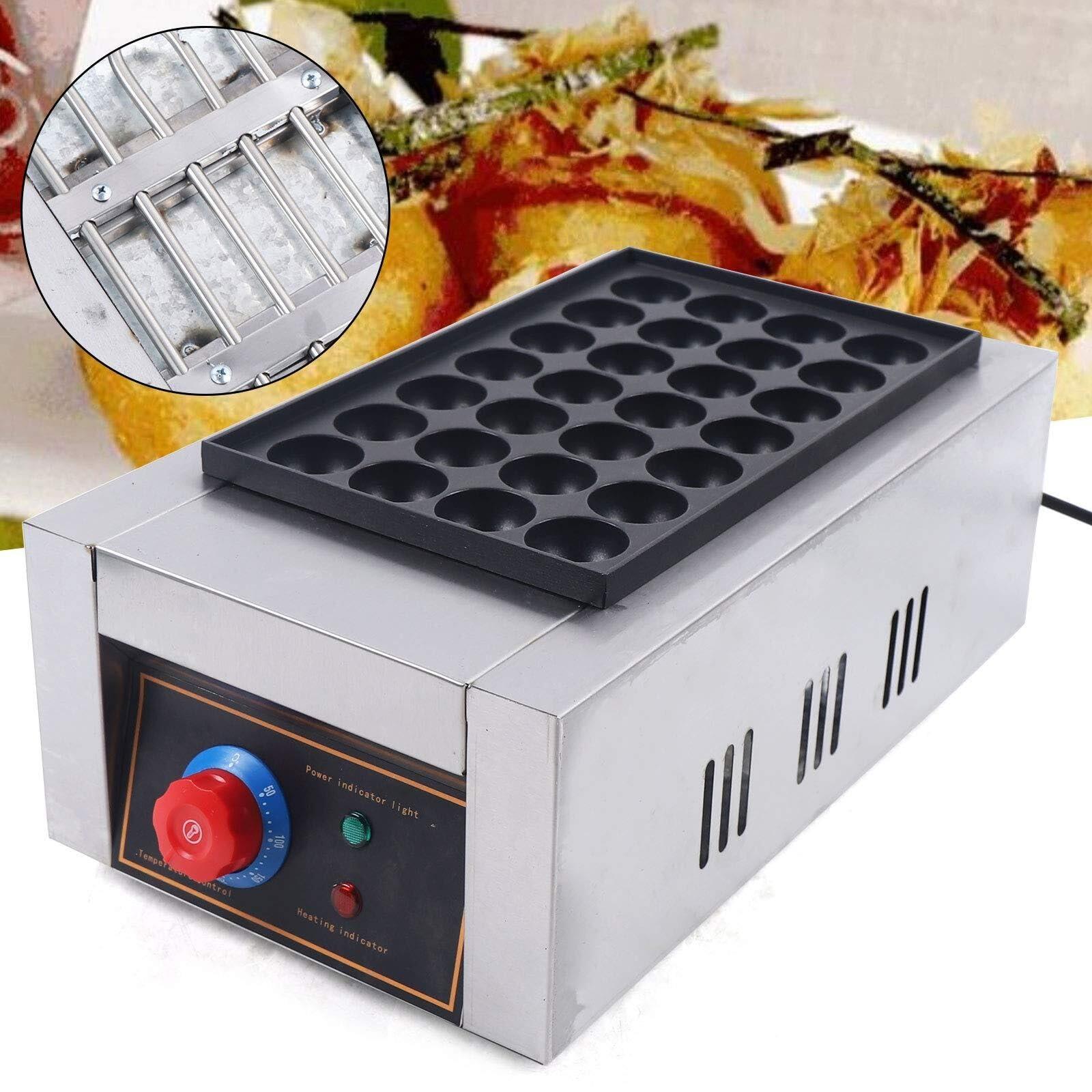 LPLYAA LPLYAA Electric Takoyaki Maker, Commercial 28PCS Takoyaki Grill with Nonstick Molds Japanese Octopus Fish Ball Cake Grill Pan, 20240327