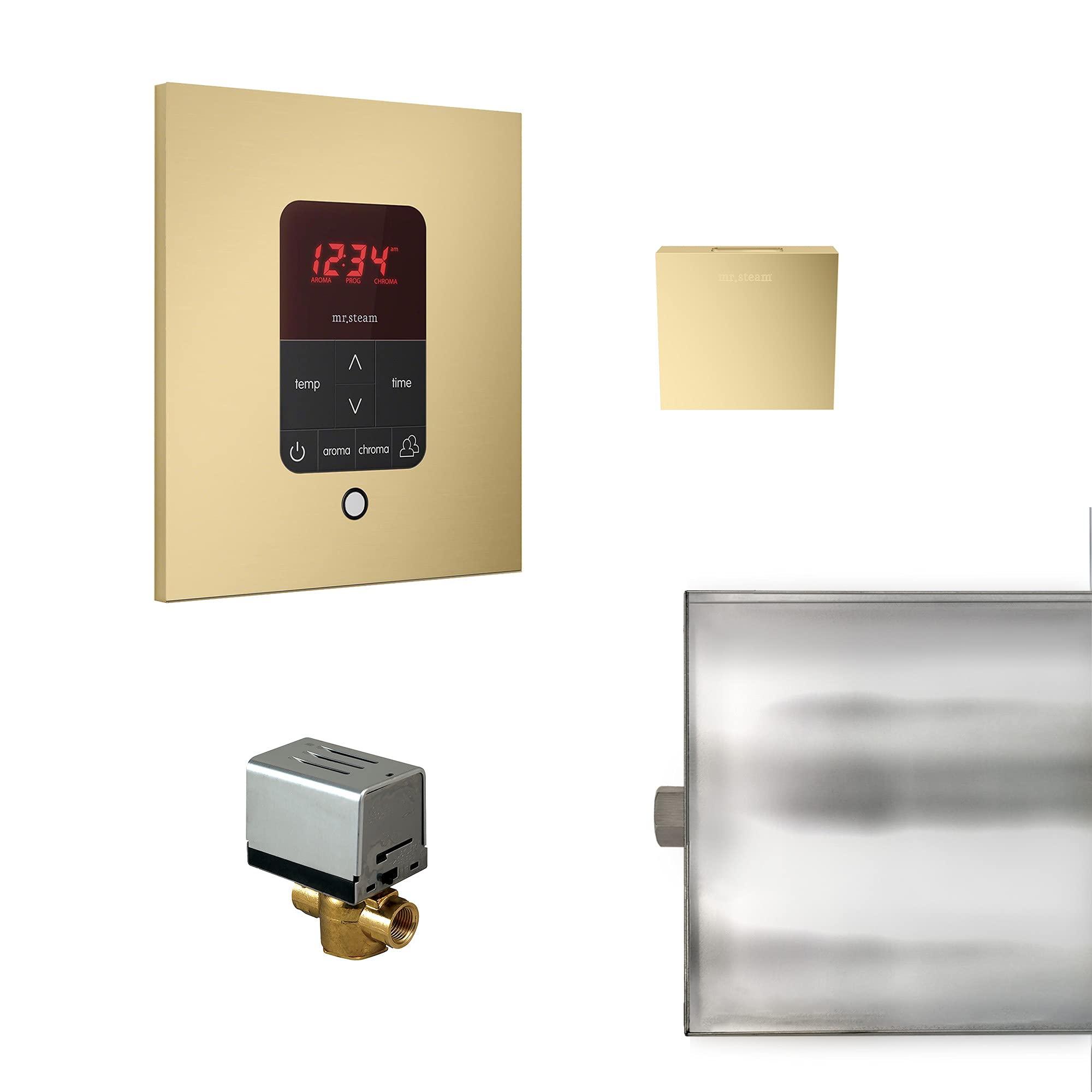 Mr. Steam Mr. Steam BasicButler Square Package (Satin Brass)