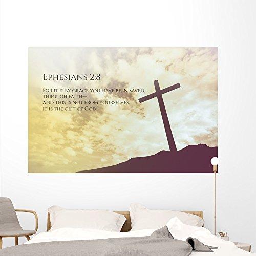 Wallmonkeys Wallmonkeys Ephesians 2 8 Bible Wall Mural Peel and Stick Graphics (72 in W x 48 in H) WM368289