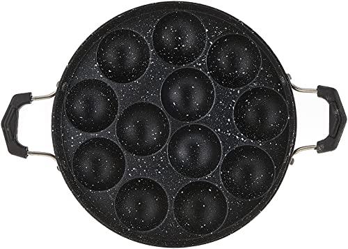 Vinod Vinod Appam Patra Paniyaral Non-Stick Paniyaram Paniyarakal/Aebleskiver Pan, 9.5" - 450g