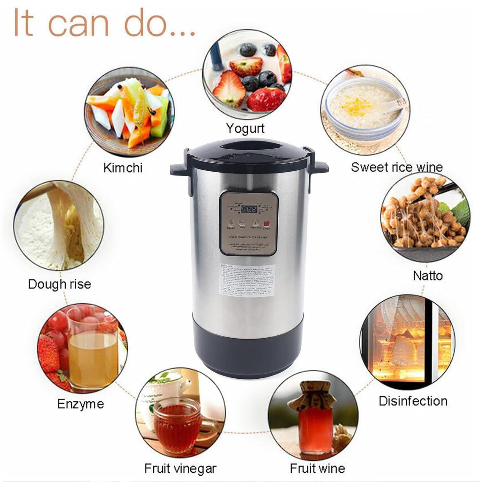 YXCUSAM YXCUSAM Commercial Fermenter,12L Yogurt Maker Machine, Adjustable Temperature & Time Control,for Natto Fermentation
