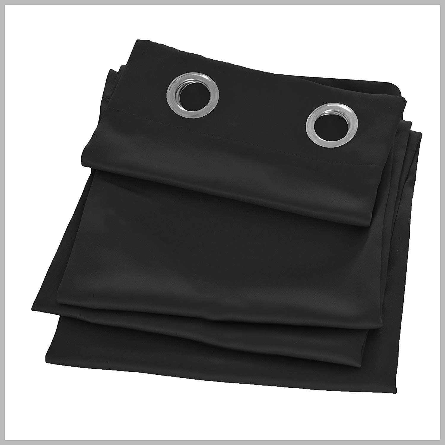 Sky Wave Sky Wave 1 Panel Blackout Grommet Curtains Perfect for Making Your Bedroom and Living Room Beautifull with Easy Hanging via Silver Rings.(Silver Grey 92 Inch Wide by 54 Inch Long- 1 Panel.)