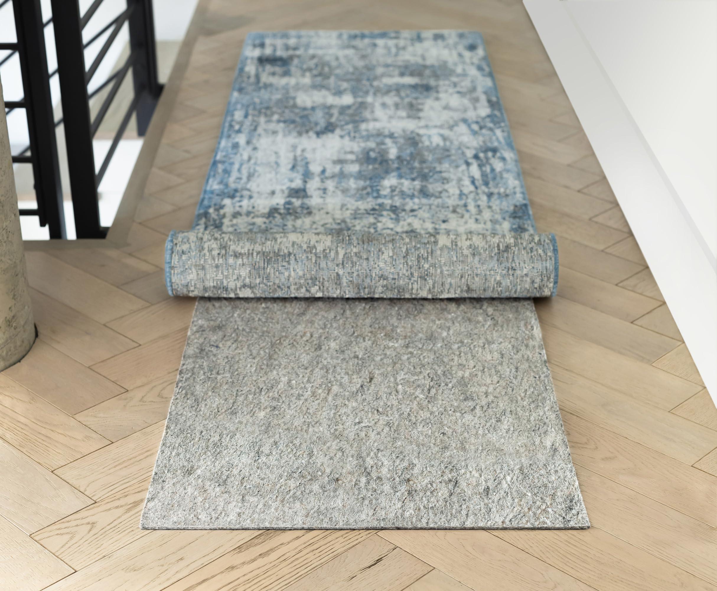 RUGPADUSA RUGPADUSA - Classic Non-Slip - 2\'6\" x 9\' - 1/4\" Thick - Felt & Rubber - Dual Surface Non-Slip Rug Pad - Cushioning Felt for Added Comfort - Safe for All Floors and Finishes