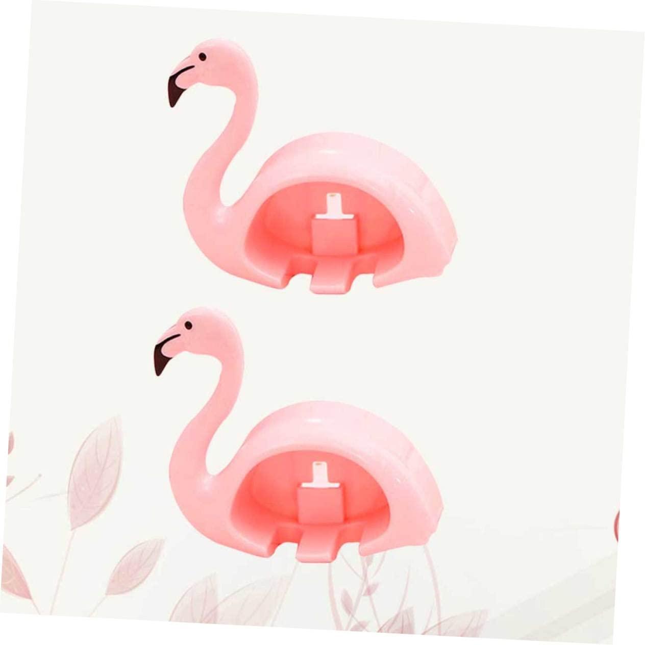 Ciieeo Ciieeo 2Pcs Pink Flamingo Toothbrush Holder with Suction Cup Design Stylish Bathroom Accessories for Toothbrushes and Toothpaste Storage