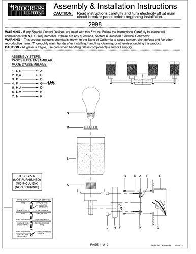 Progress Lighting Progress Lighting Alexa Collection 4-Light Etched Umber Linen with Clear Edge Glass Modern Bath Vanity Light Antique Bronze