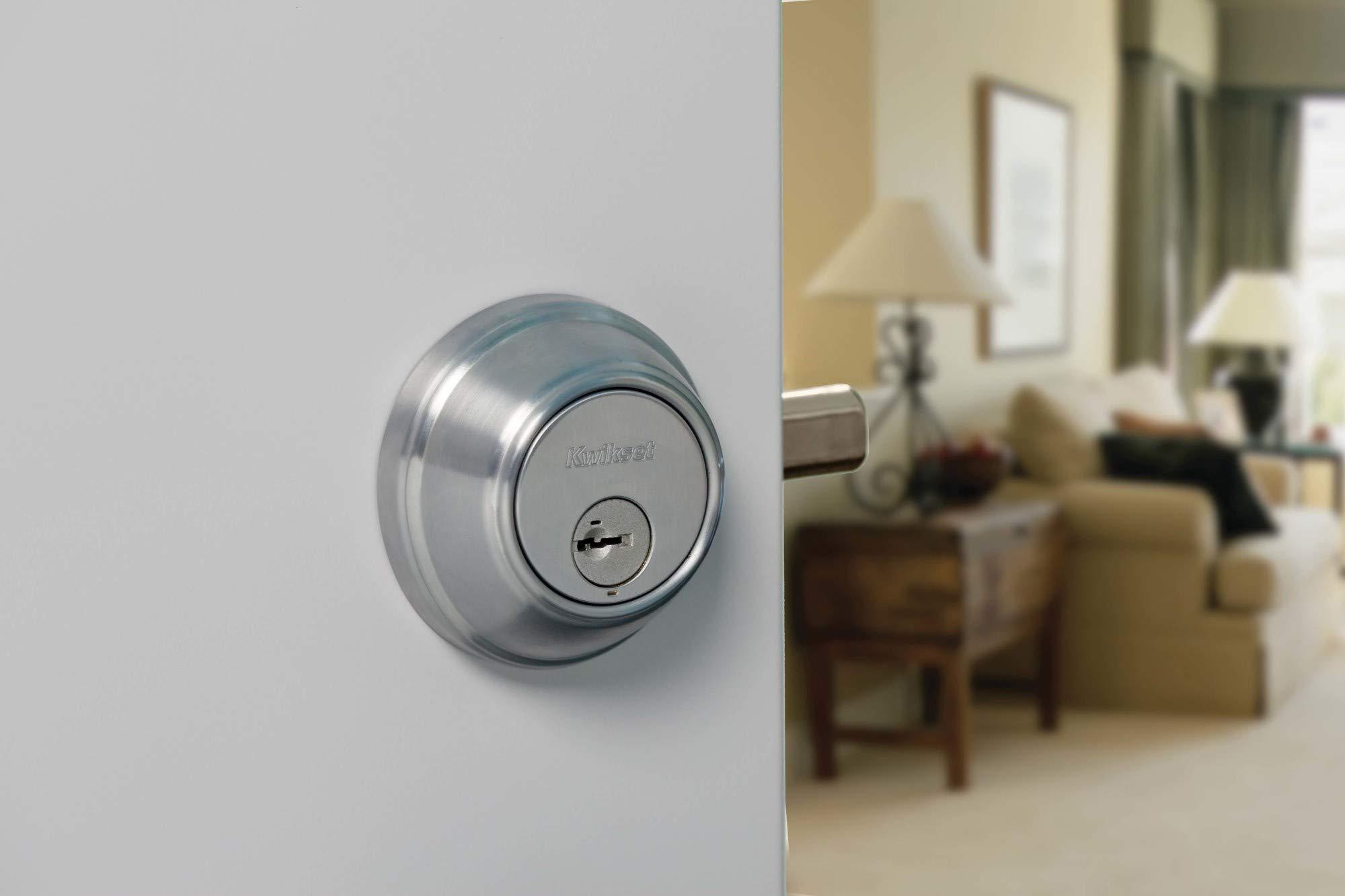 Kwikset Kwikset 985 Double Cylinder Deadbolt featuring SmartKey in Polished Brass