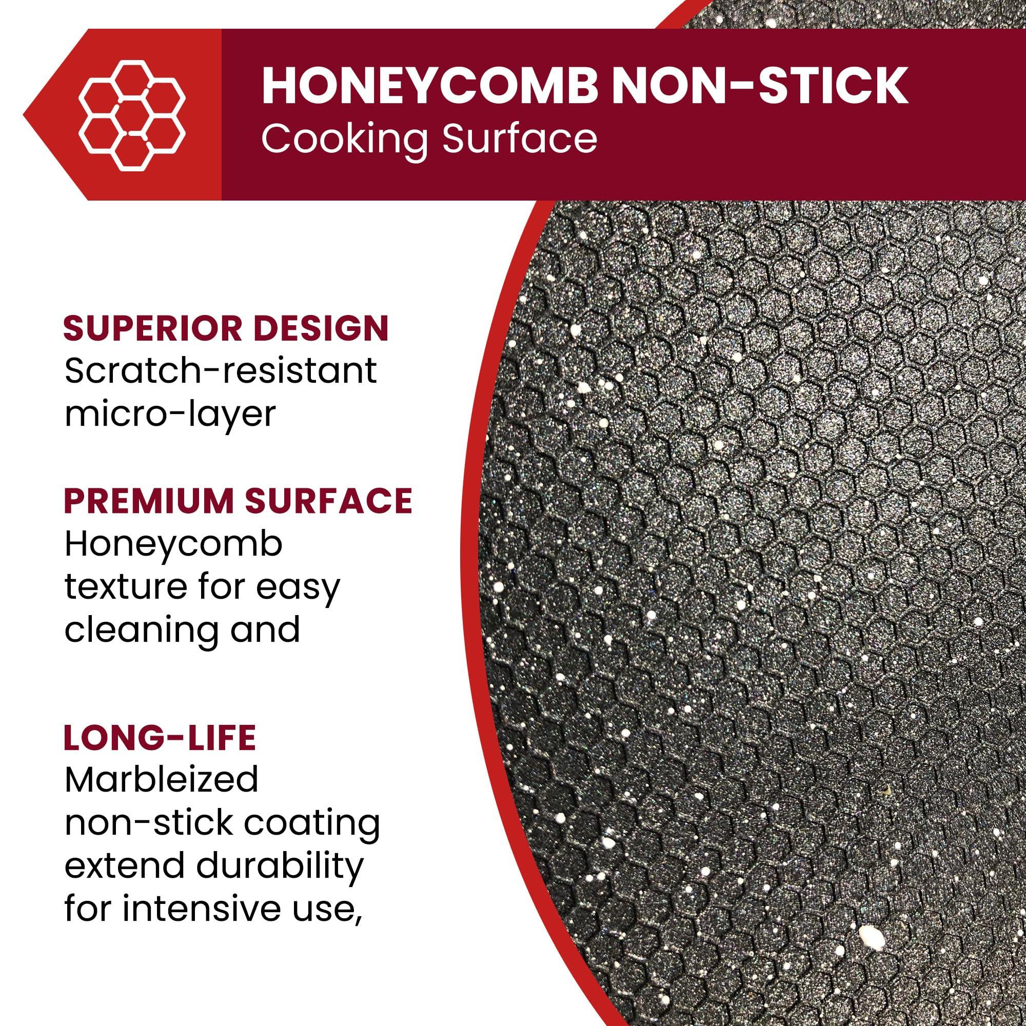 Elite Gourmet Elite Gourmet EG6203 Extra Deep 16"x13"x3.2" (10.5Qt.) Scratch Resistant, Easy Pour Spout, Dishwasher Safe, Non-stick Electric Skillet with Vented Glass Lid, Adjustable Temperature, Black