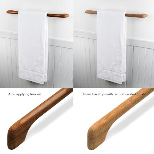Whitecap Whitecap 62332 Teak Long Towel-Bar, Beige