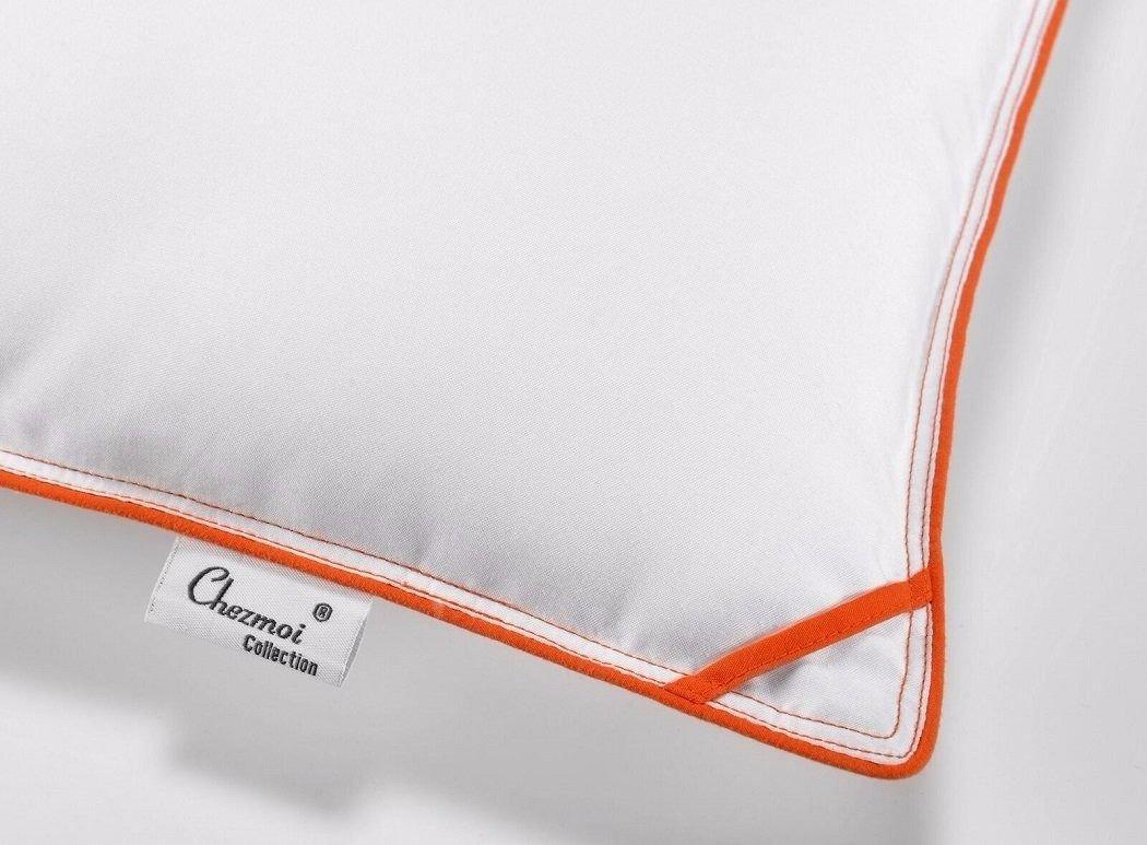 Duvet Cover White Chevron Zig Zag Stitched Orange Borders Down Alternative Comforter Full