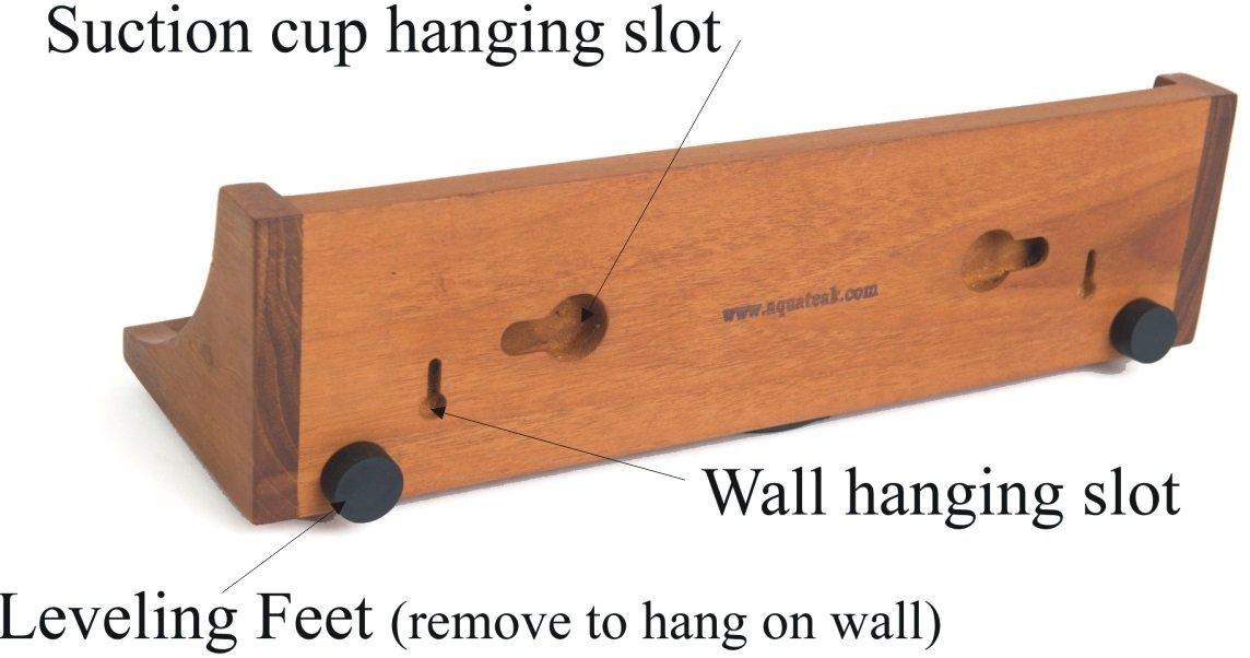 AquaTeak AquaTeak The Original Moa Straight Teak Shower Shelf