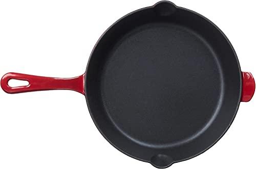 Cuisinart Cuisinart Chef's Classic Enameled Cast Iron 10-Inch Round Fry Pan, Cardinal Red