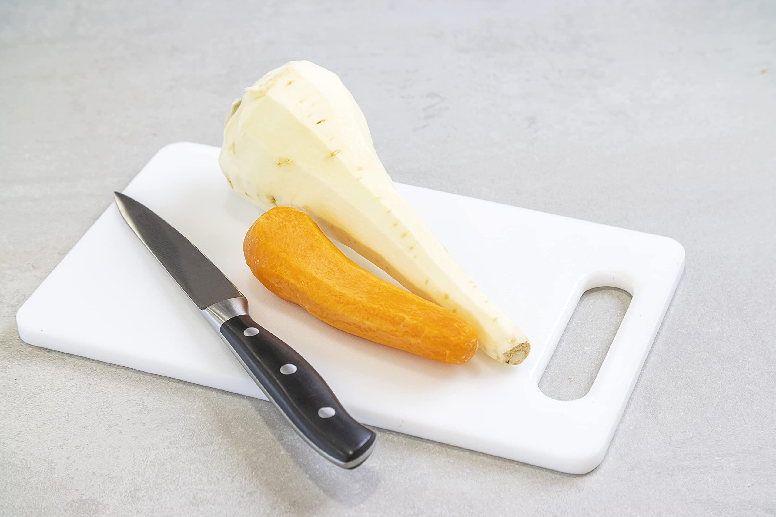 Kitchen Craft KitchenCraft Small Chopping Board, Non Stick, Hygienic Plastic, White, 25 x 15 cm