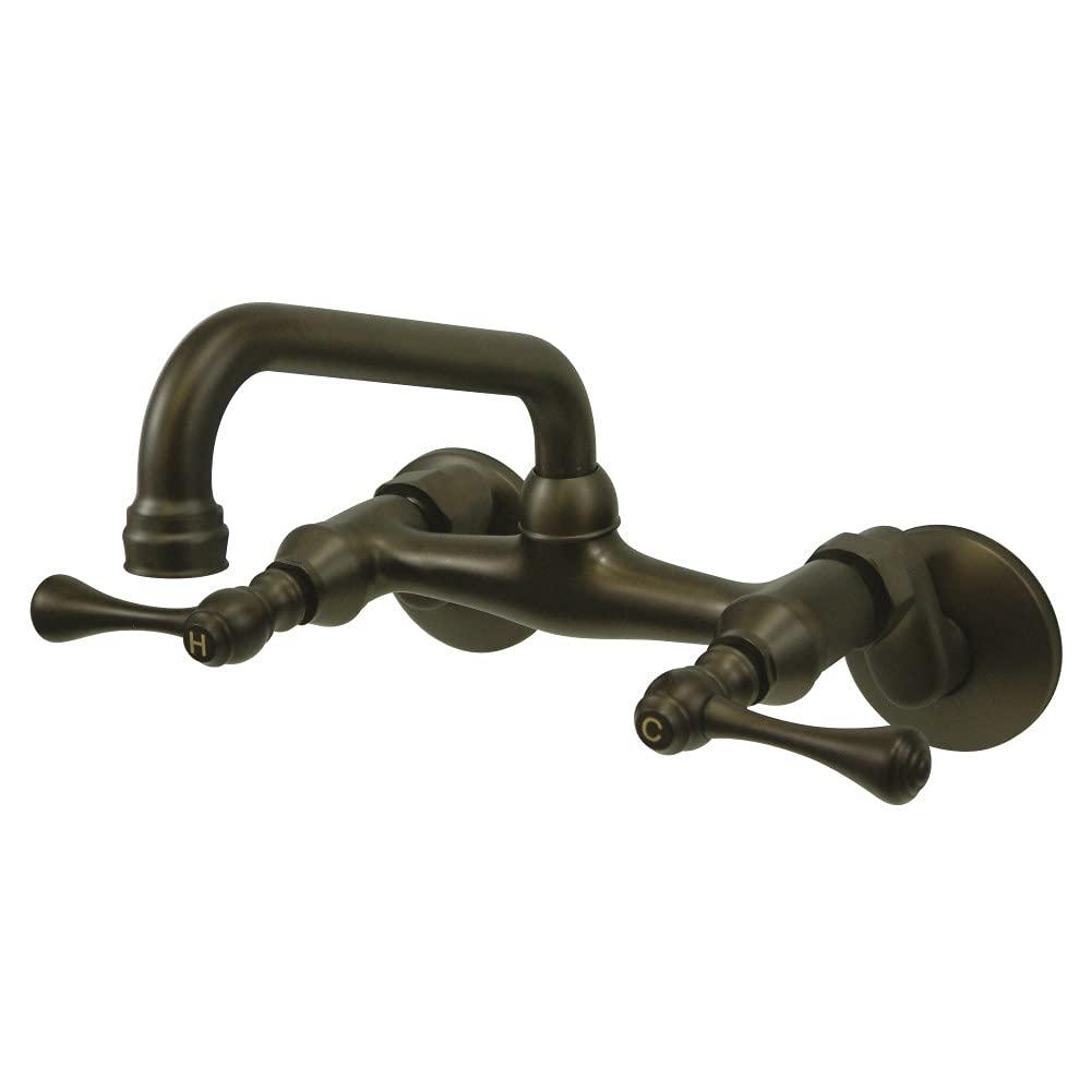 Kingston Brass Kingston Brass KS313ORB Magellan Wall Mount Kitchen Faucet, Oil Rubbed Bronze