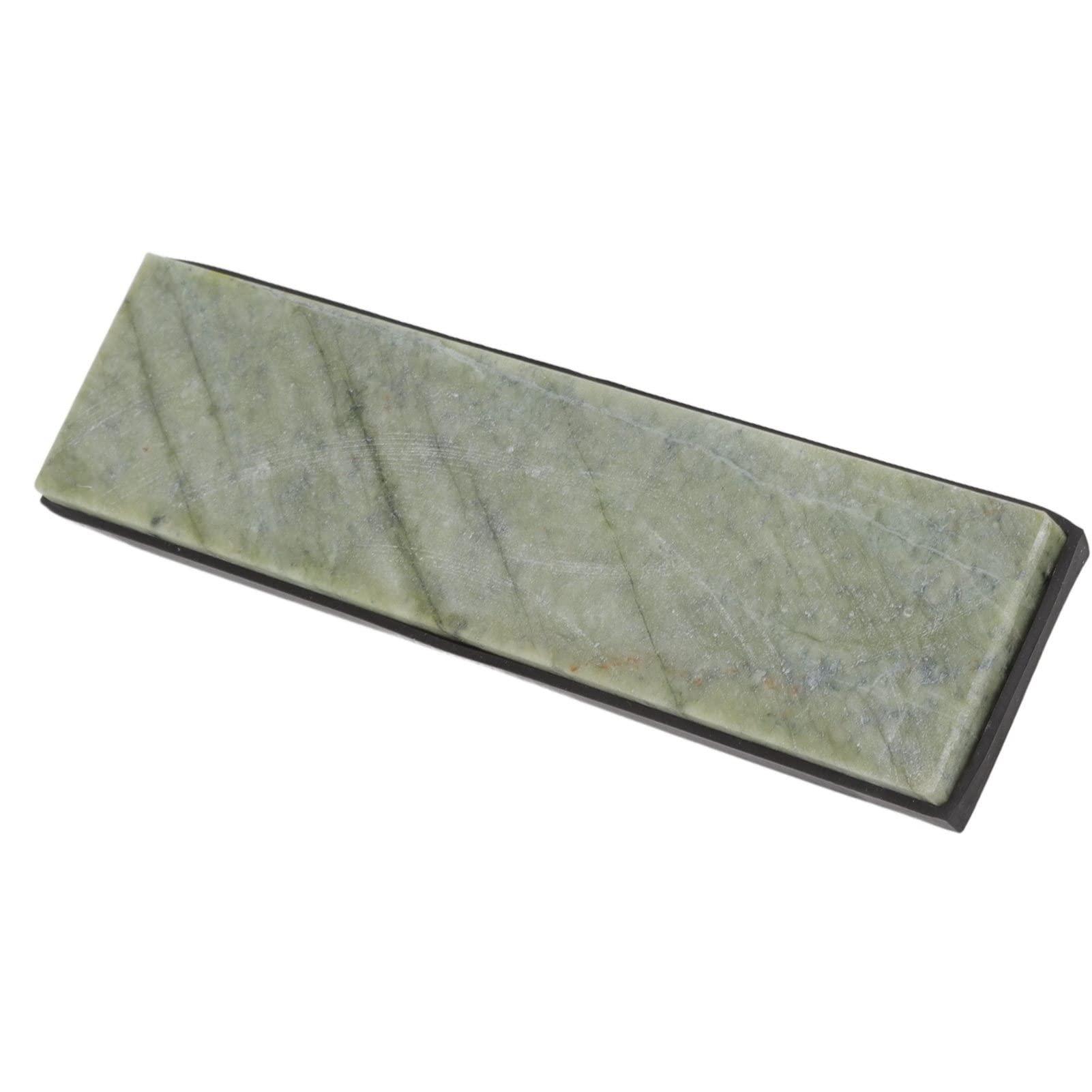 Cyrank Knife Sharpening Stones, Green Knife Sharpener 10000 Grit Kitchen Whetstone Japanese Natural Whetstones Home Kitchen Knife Sharpening Stone