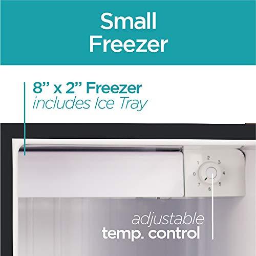 BLACK+DECKER BLACK+DECKER BCRK17B Compact Refrigerator Energy Star Single Door Mini Fridge with Freezer, 1.7 Cubic Feet, Black