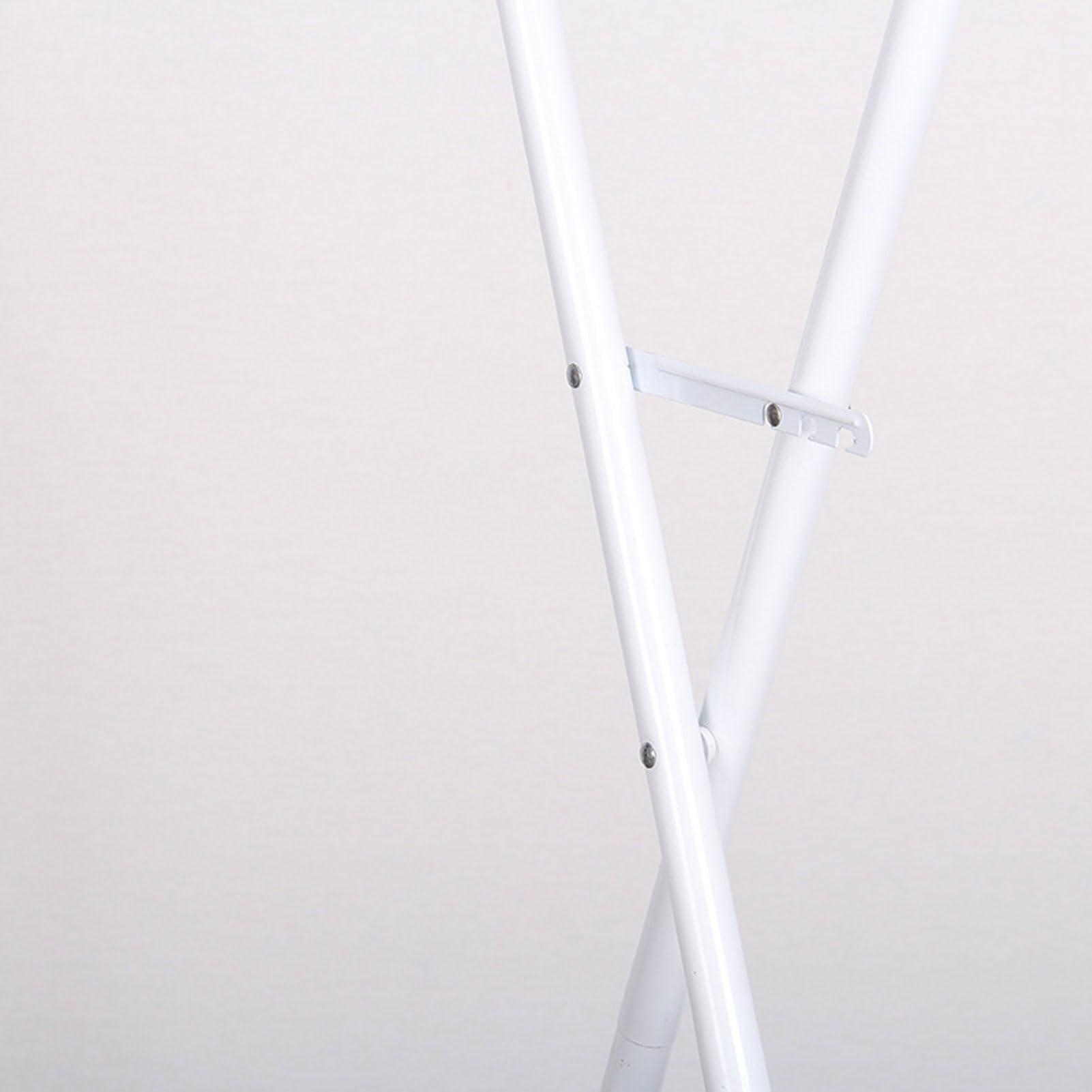 RUANLOV RUANLOV Clothes Drying Rack, Telescopic Clothes Drying Pole, Floor-Standing Removable Indoor Double-Pole Clothes Hanger, Stainless Steel Heavy Duty Clothes Hanger (78)