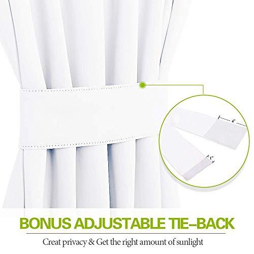 EcoDrapes EcoDrapes Double Pinch Pleat Curtains for Traverse Rod and Regular Rod (Pure White 150 Inch Wide by 144 Inch Long- 1 Panel with Hook)