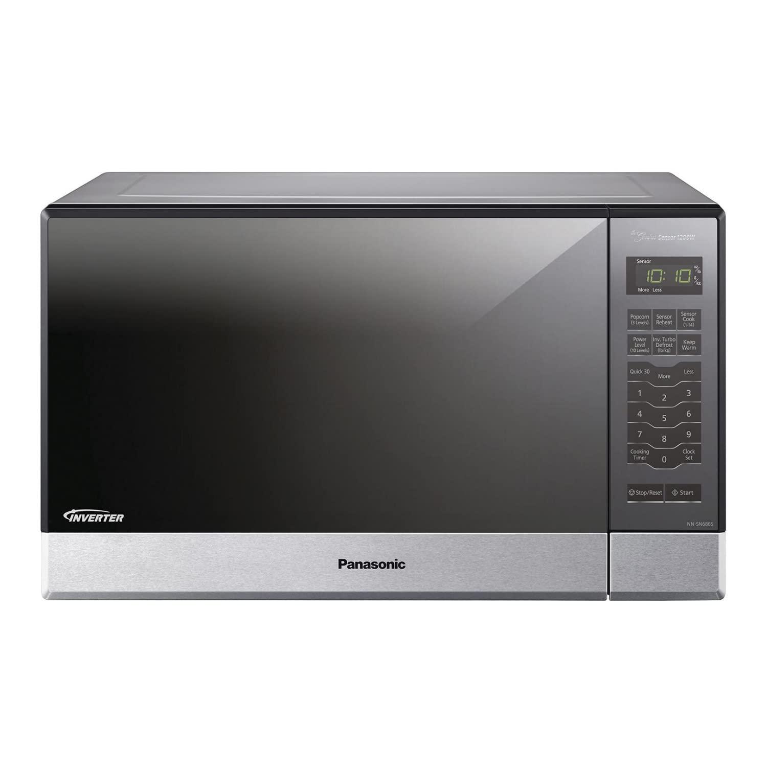 Panasonic Panasonic Microwave Oven NN-SN686S Stainless Steel Countertop/Built-In with Inverter Technology and Genius Sensor, 1.2 Cubic Foot, 1200W