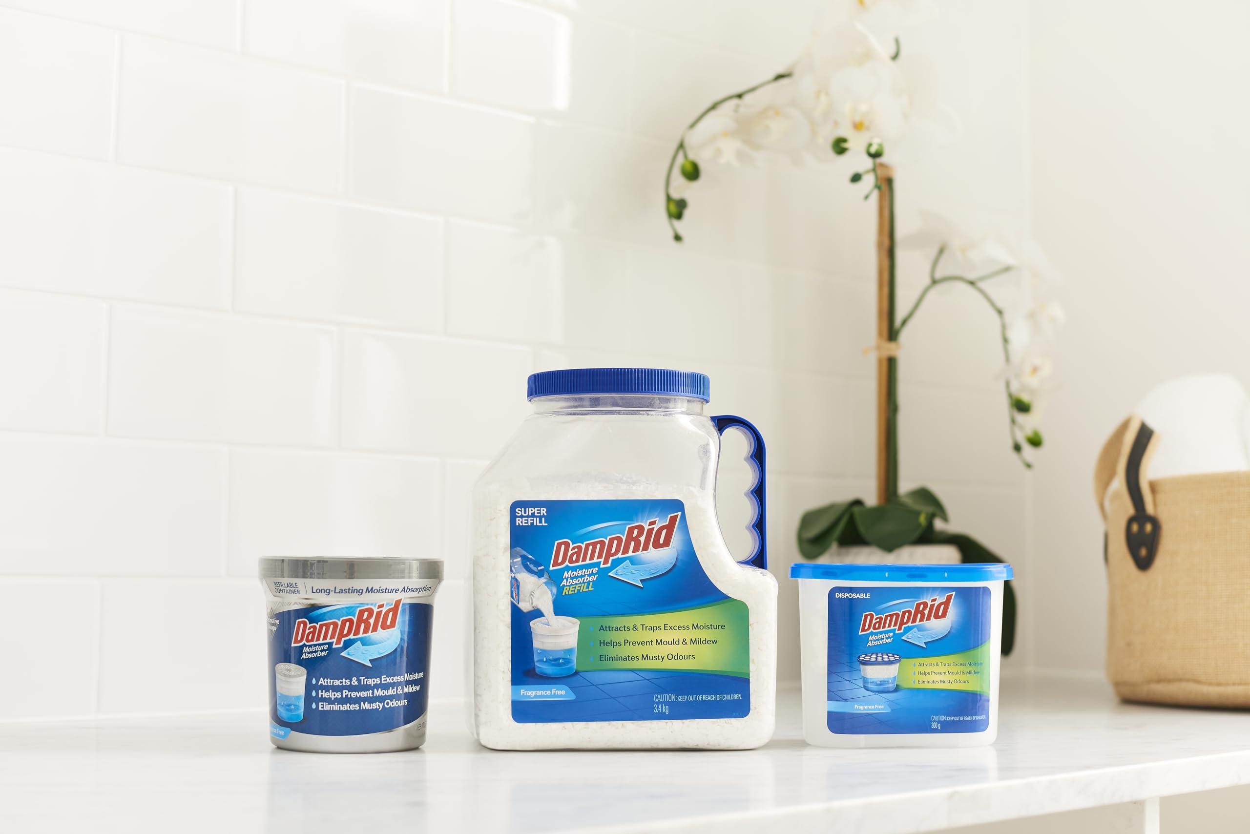 DampRid DampRid FG100 Unscented Disposable Moisture Absorber, 10.5-Ounce,White