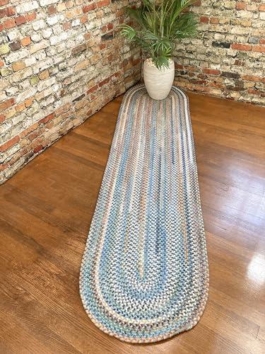 Capel Capel American Heritage Legacy Blue 2'0"X8'0" Oval Braided Rug