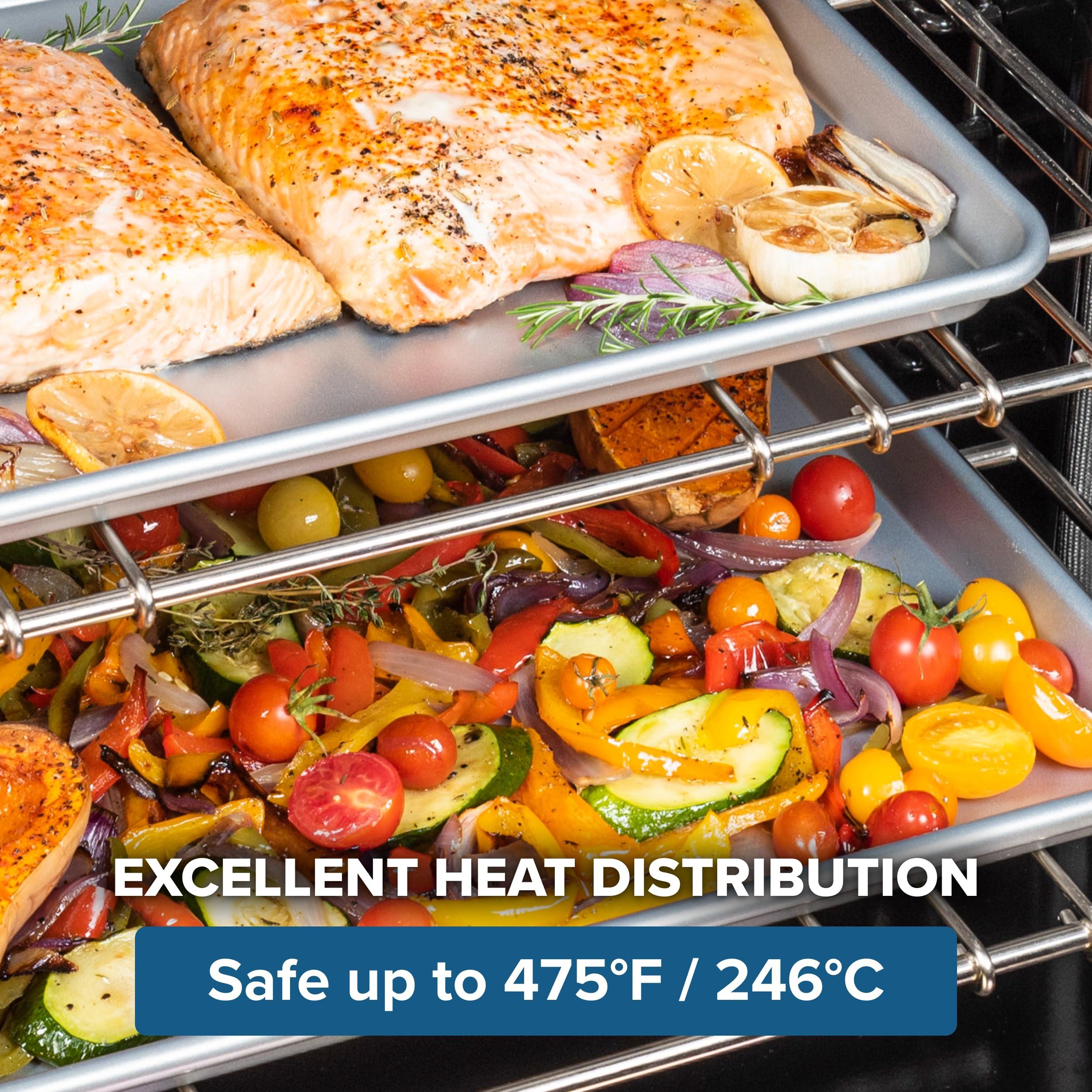 VIKING Viking Culinary Nonstick Baking Sheet 3 Piece Set, Large, Medium & Small, Aluminized Steel, 0.8. mm Gauge