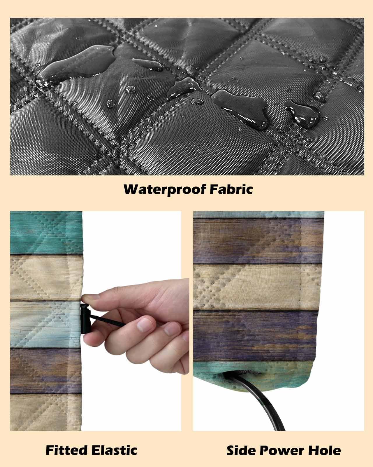 Rocking Giraffee Air Conditioner Cover AC Cover Rustic Wooden Texture Indoor Window Air Conditioner Covers Adjustable AC Covers for Inside Double Insulation 21x15x3.5 Inch