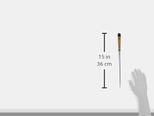 Güde Güde Alpha Olive Series Hand Forged Hand Sharpened Stainless Steel Olive-Wood Handle Sharpener, 10-Inch