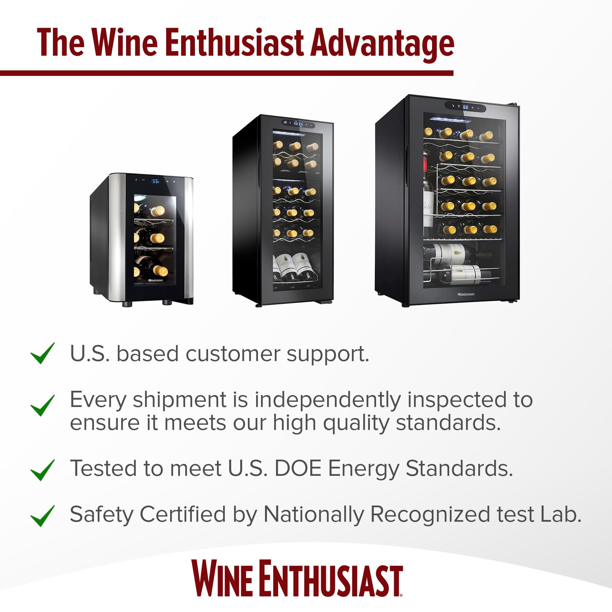 Wine Enthusiast Wine Enthusiast 20-Bottle Wine Cooler - Premium Compressor Wine Fridge for Home and Kitchen
