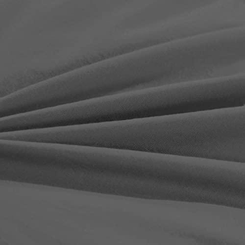 QualityBeddingHub QualityBeddingHub Dark Gray Zipper Fitted Sheet Twin XL Size 14 Inches Pocket 39 x 80 Inches 1000 Thread Count Egyptian Cotton Fitted Sheets for Twin XL Size Bed with Zipper