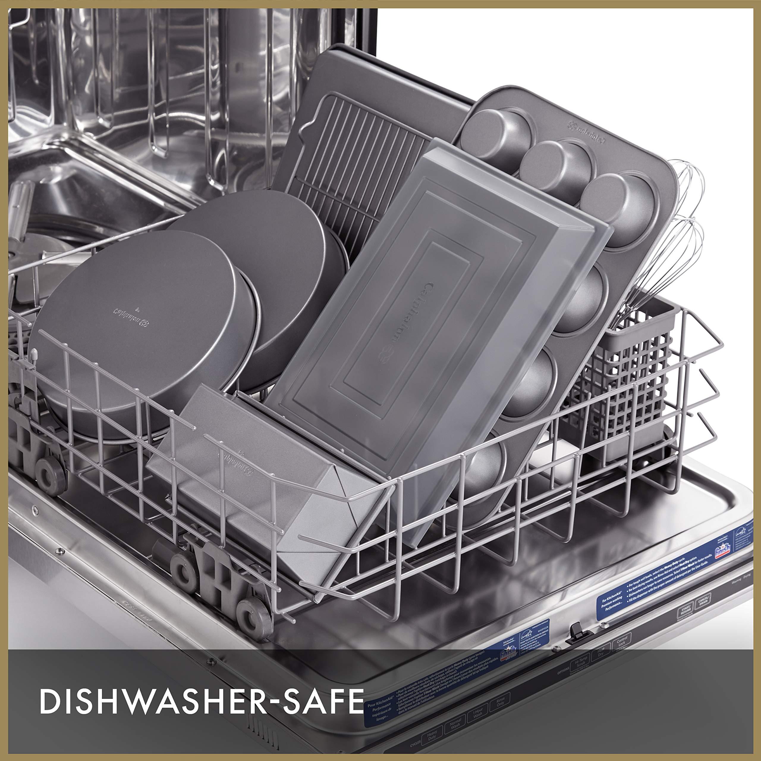 Calphalon Calphalon 10-Piece Nonstick Bakeware Set, Includes Baking Sheet, Cookie Sheet, Cake Pans, Muffin Pan, and More, Dishwasher Safe, Silver