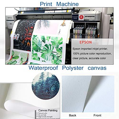 Ltt-Ydd-Ccl Blue IIBy Joan Miro Abstract Canvas Wall Art for Living Room Home Decorations Office Bedroom Decor Artwork Pictures Ready to Hang(75x105cm 30x41inch) Framed