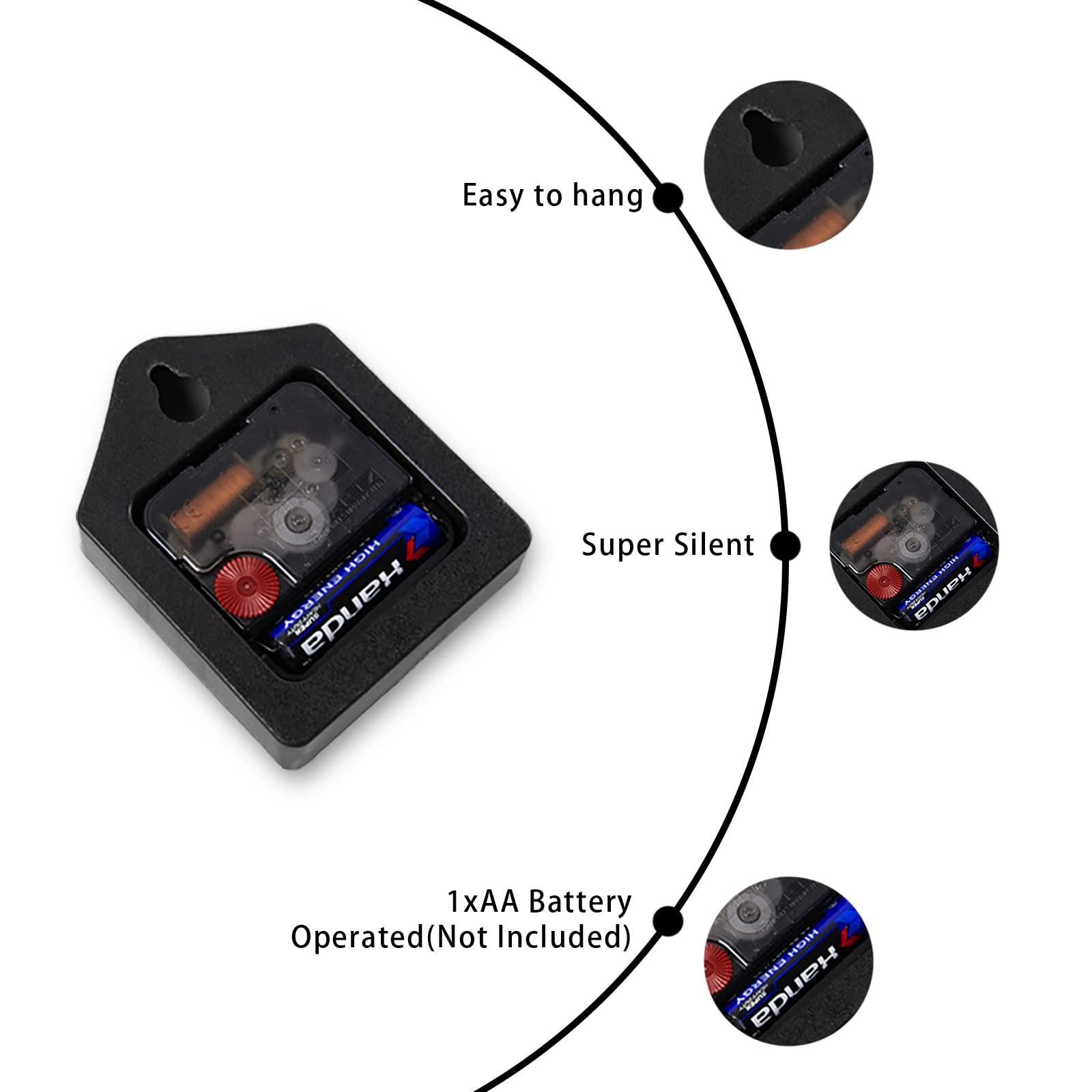 Autravelco Autravelco Wooden Wall Clock Round Silent Non-Ticking Ocean Beach Nautical Theme Underwater Sea Turtle Modern Wall Clocks Ocean Sea Animal Artwork Home Decoration for Yoga Room Home Garden 10 Inch