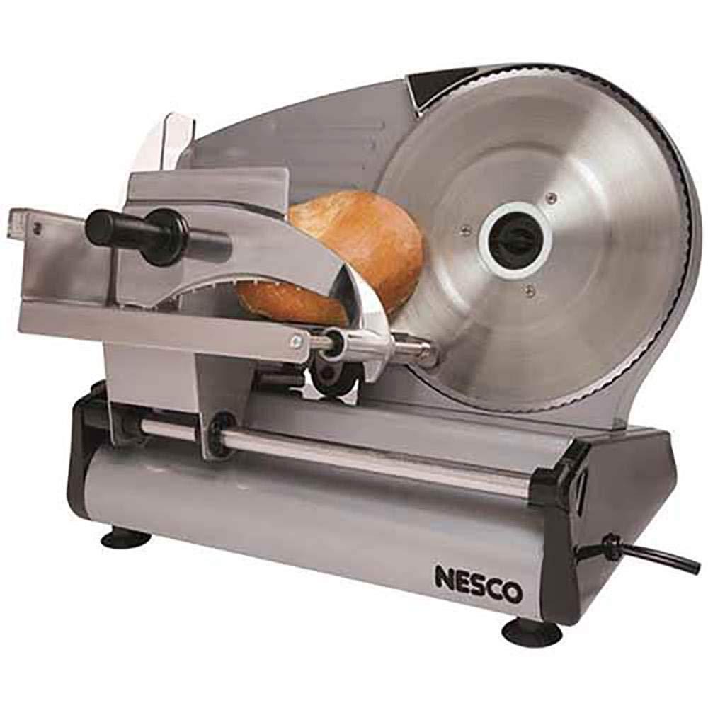 Nesco NESCO Stainless Steel Food Slicer Adjustable Thickness, 8.7\",Silver
