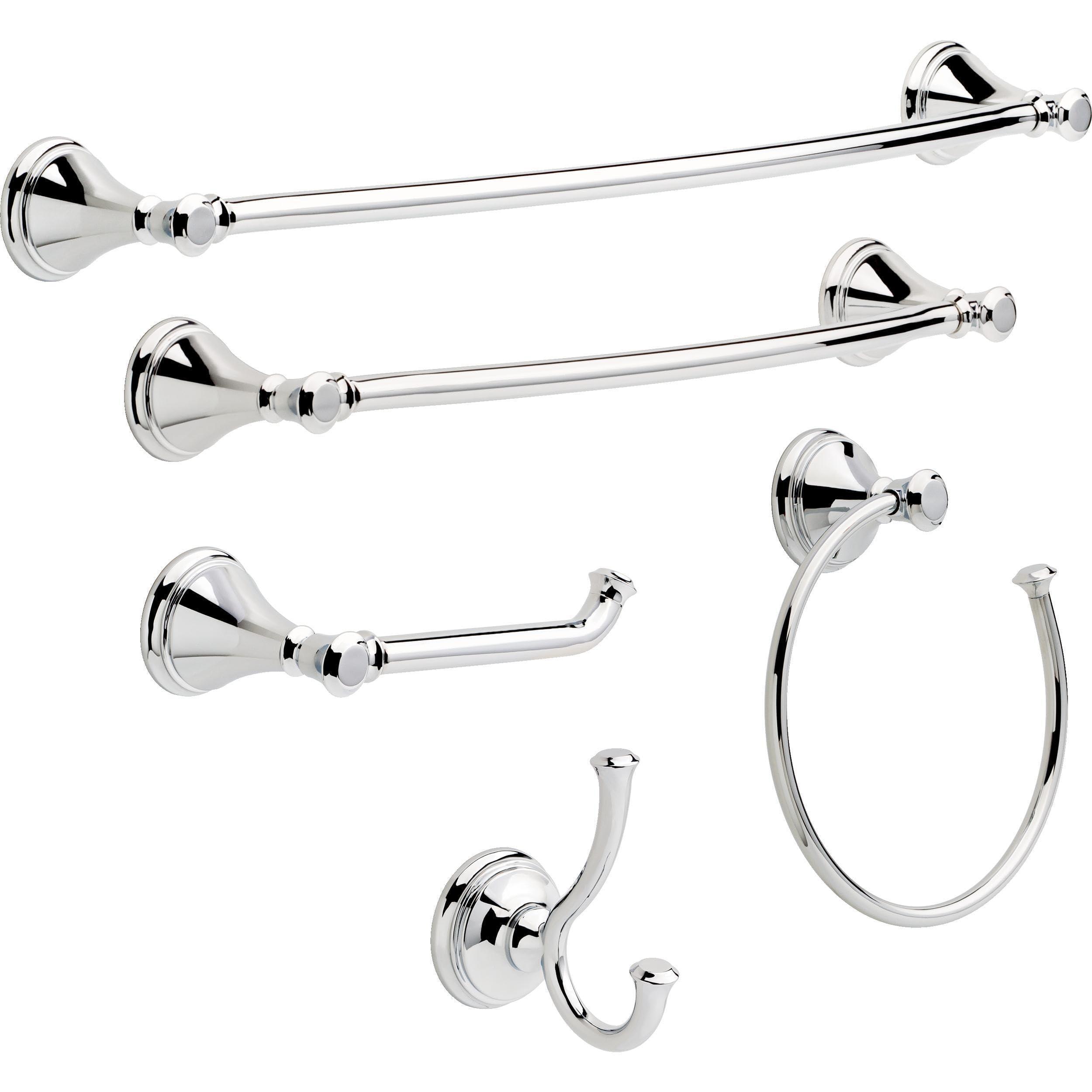 DELTA Delta 79735 Cassidy Double Towel Hook Bath Hardware Accessory in Polished Chrome
