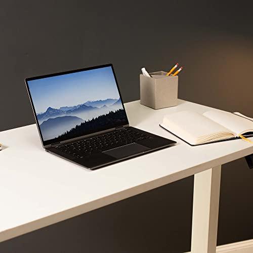 VIVO VIVO Electric Dual Motor Standing Desk Frame for 43 to 79 inch Table Tops, Frame Only, Ergonomic Standing Height Adjustable Base with Push Button Memory Controller, White, DESK-V122EW
