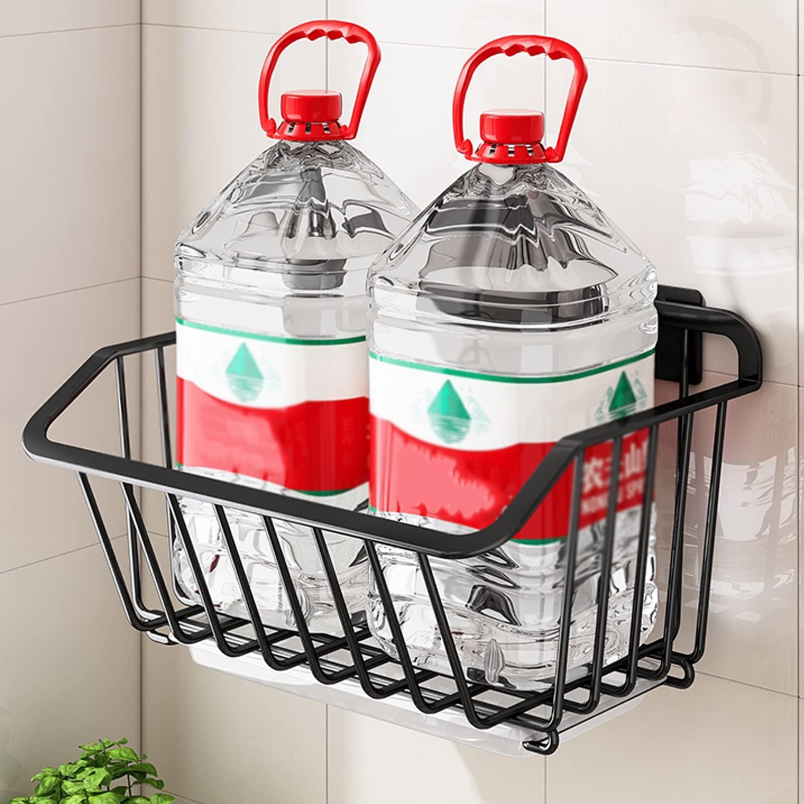 HJXGQJM Fruit Vegetable Storage Basket,wall Mounted Fruit And Vegetable Rack, For Storing Organizing Fruit Vegetables Eggs Snacks Breads, Stainless Steel Fruit And Vegetable Rack, Black fruit and vegetable ra