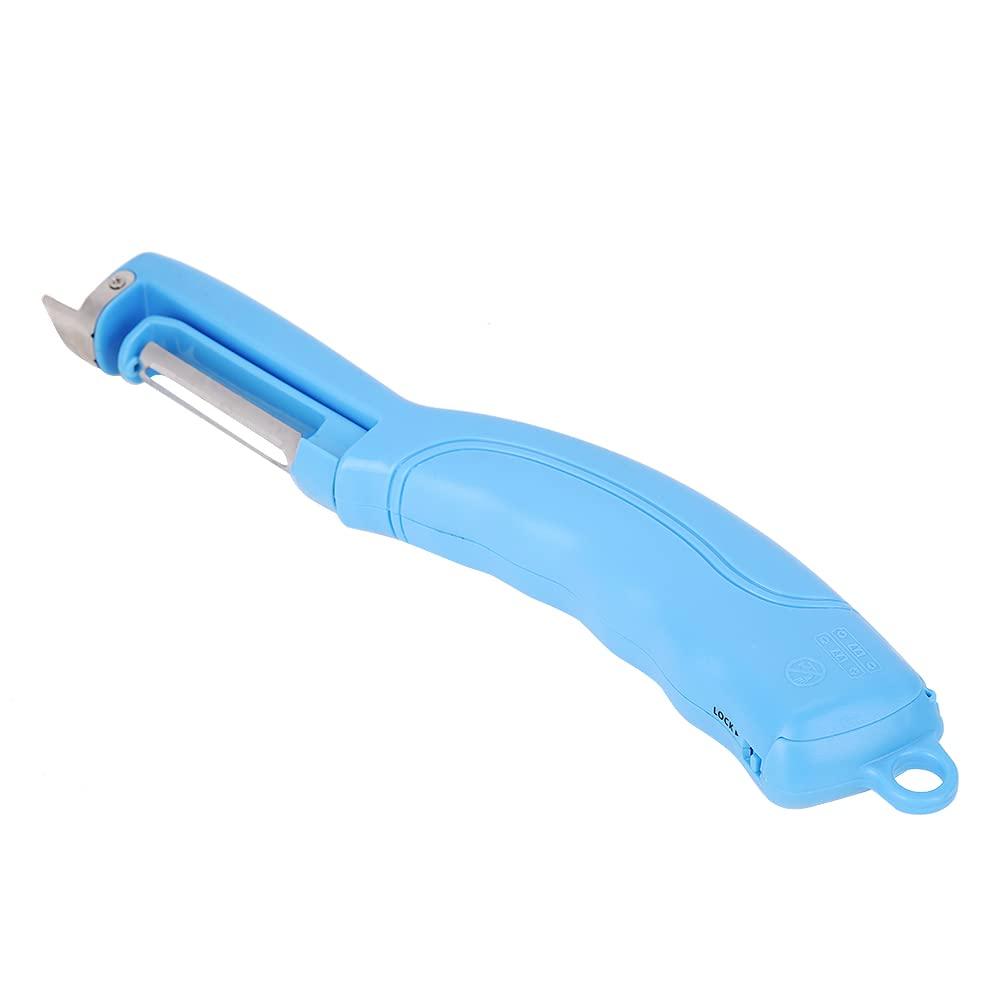Gsycle Electric Potato Peeler, Carrot Peeler Automatic Peeler Cucumber Peeler Potato Piller,Electric Vegetable Peeler Mango Peeler for Home(Blue)