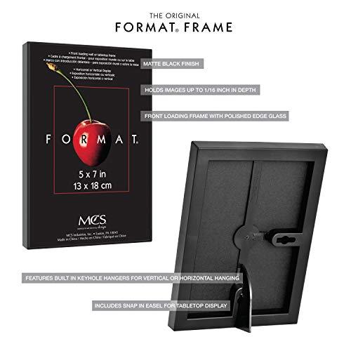 MCS MCS Format Picture Frames, Gallery Wall Frames, Black, 5 x 7, 12-Pack