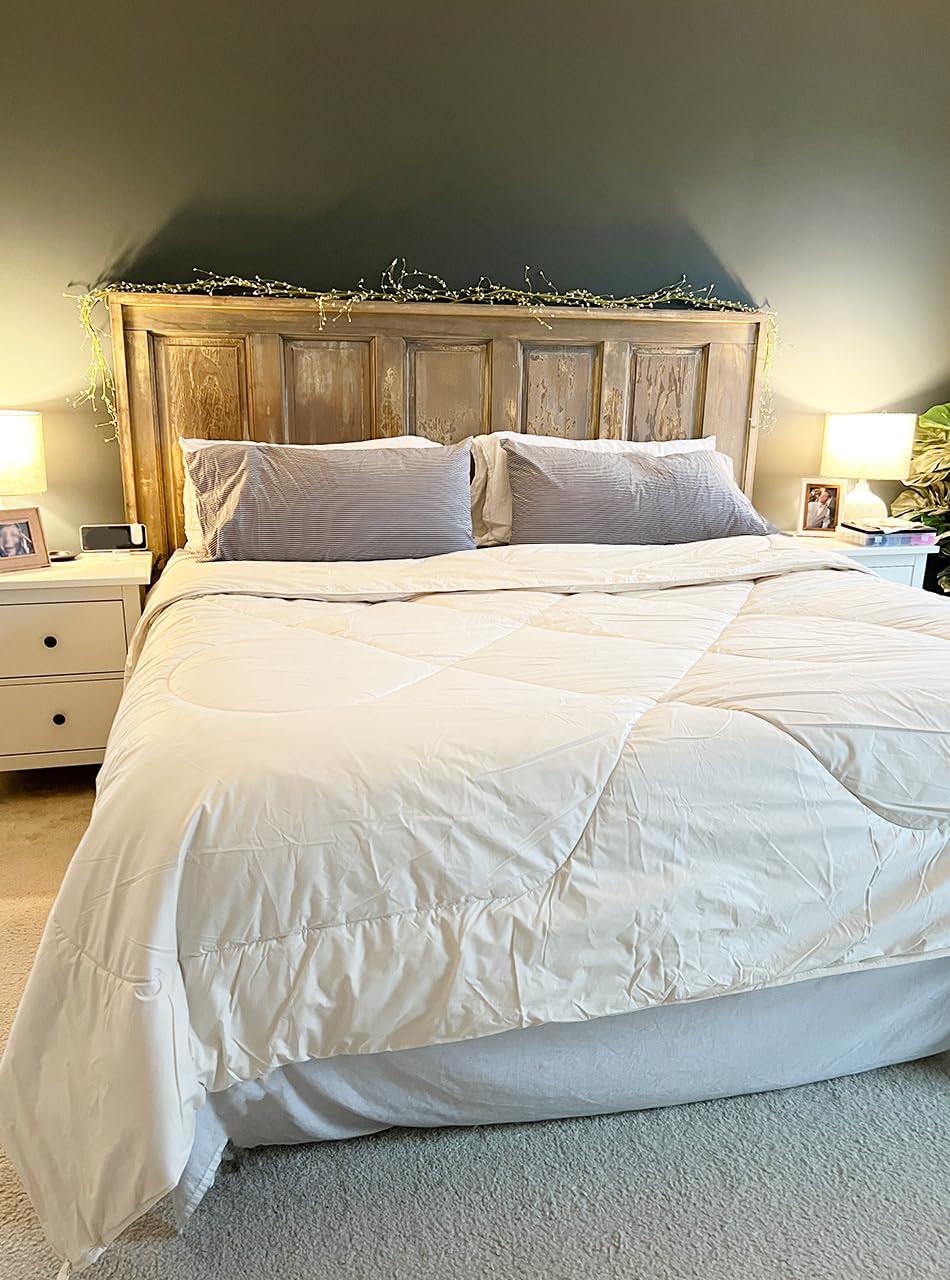 Alpaca Home Alpaca Duvet - Hypoallergenic Comforter/Down Alternative - 100% Alpaca Wool Filling with 100% Pima Cotton Casing | Regular Weight ~ New (Double/Queen)