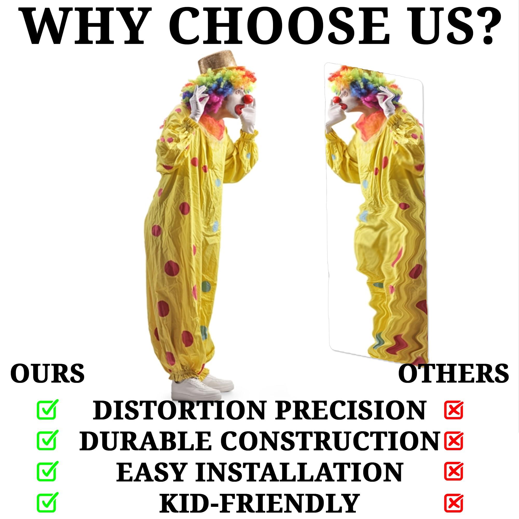 Fun Express Fun Express Funhouse Mirror - Unleash Joy and Amusement with The Fun House Mirror Over 4 feet Tall - Elevate Your Event with Carnival Mirror Magic - VBS Vacation Bible School Supplies/Decor