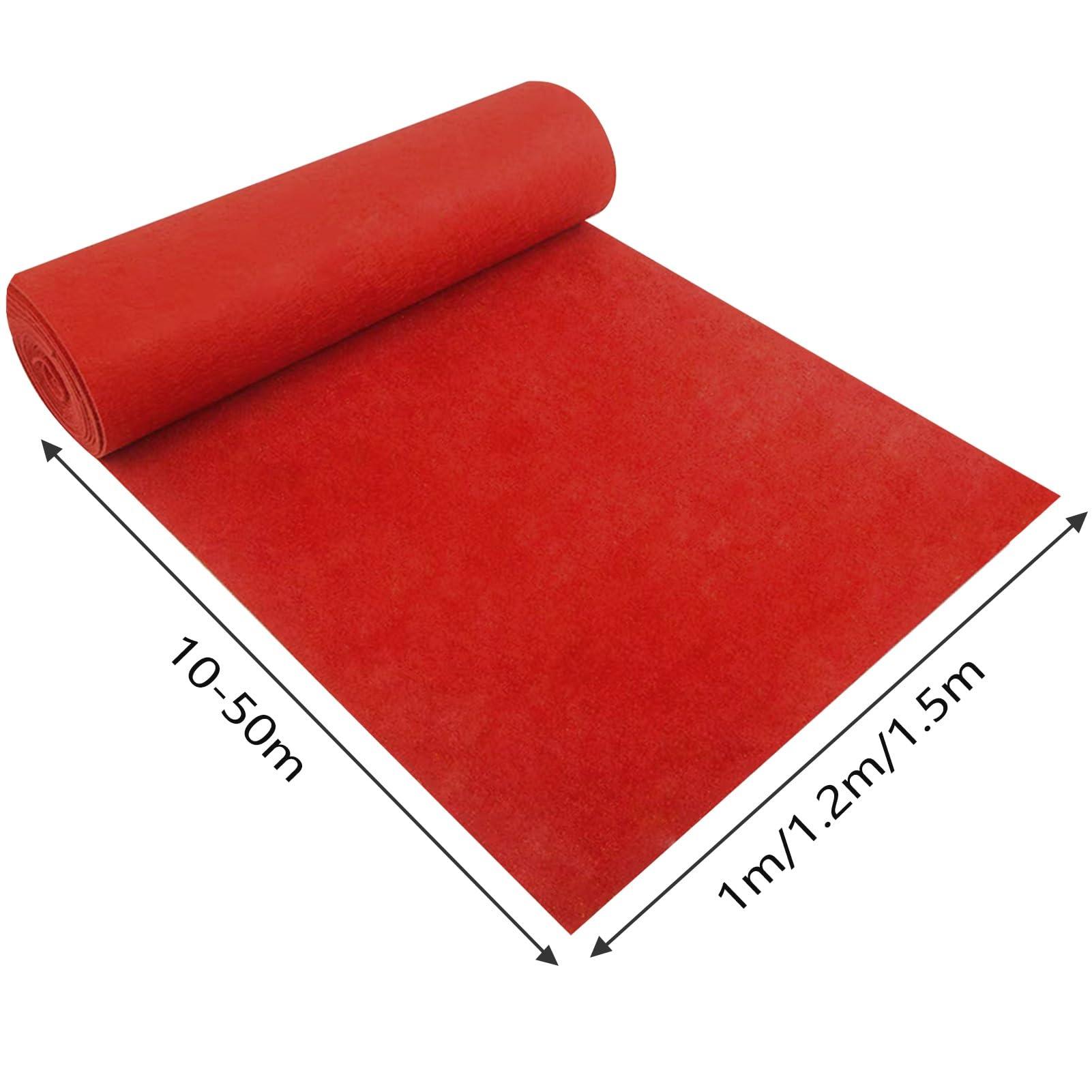 Hamankim Bridal Non-Slip Aisle Carpet Aisle Event Ceremony for Wedding Party Church Outdoor Beach Decorations 2mm Thick Polyester Wear-Resistant Fire Retardant Event Outdoor (Size : 1x20m)