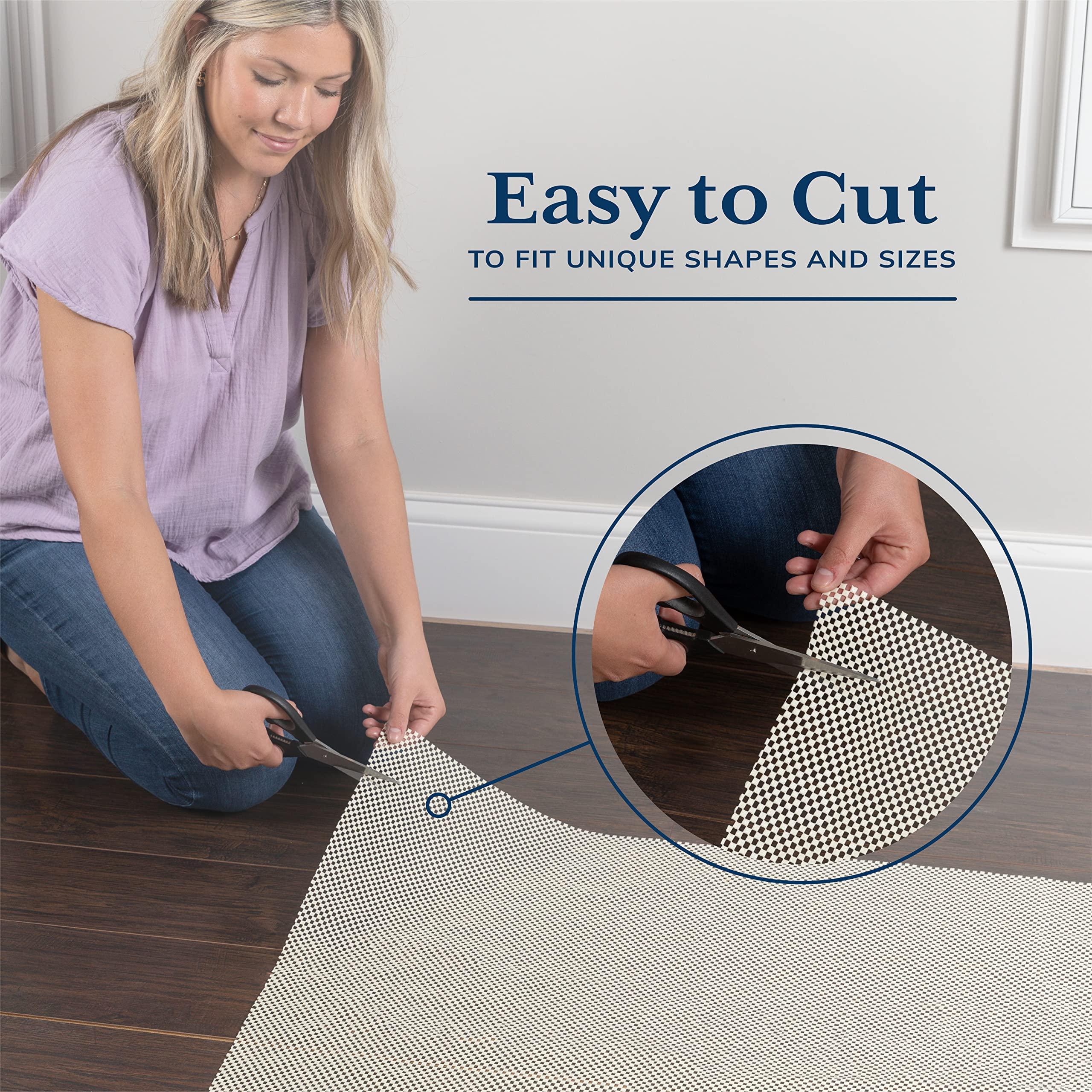 Veken Veken 6 Ft Round Rug Pad Gripper for Hardwood Floors, Non Slip Circle Rug Pads for Area Rugs, Thick Rug Grippers for Tile Floors, Under Carpet Anti Skid Mat, Keep Your Rugs Safe and in Place