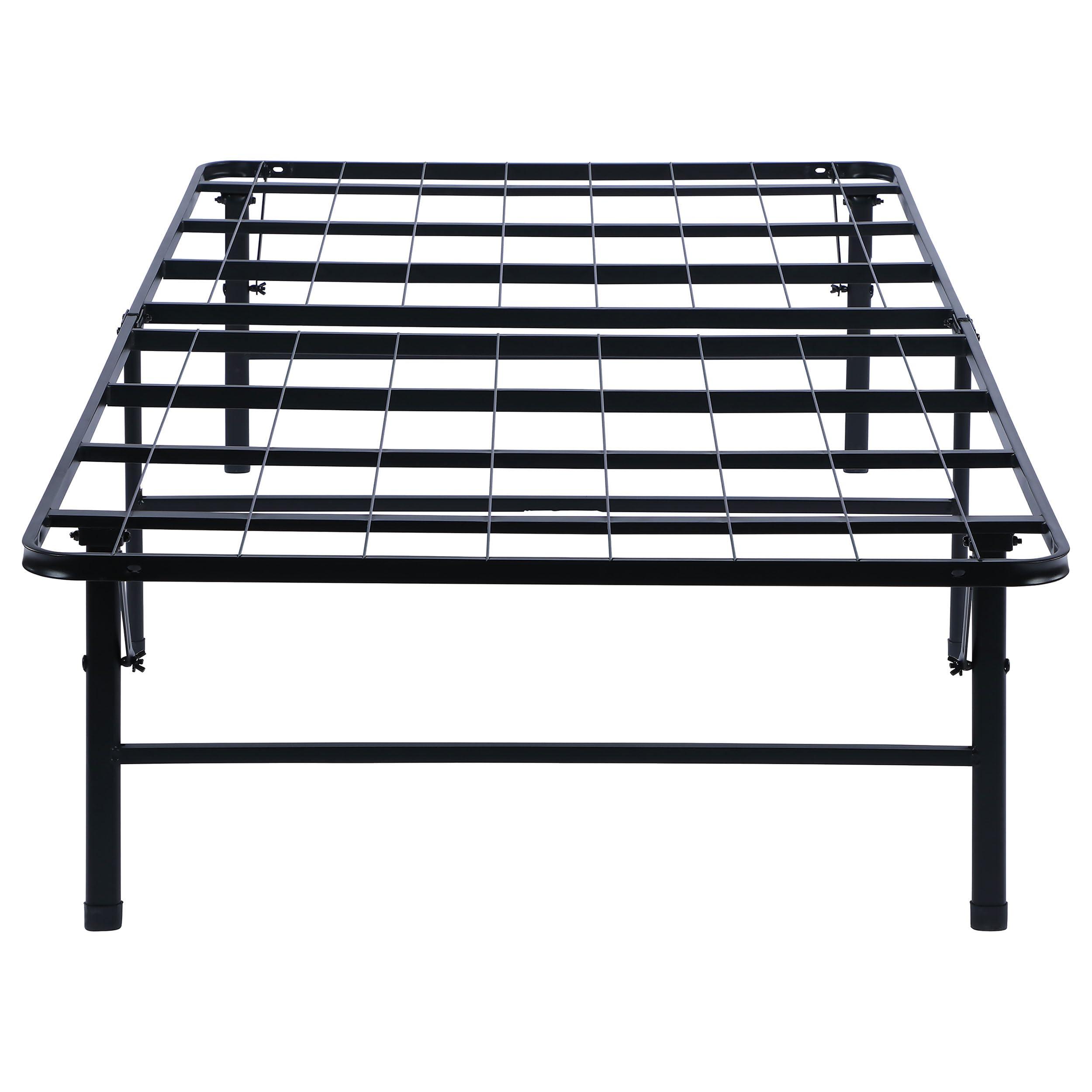 Coaster Home Furnishings Coaster Home Furnishings Mabel 14 Inch High Twin Size Heavy Duty Sturdy Steel Foldable Metal Bed Frame Mattress Support Black 305957T