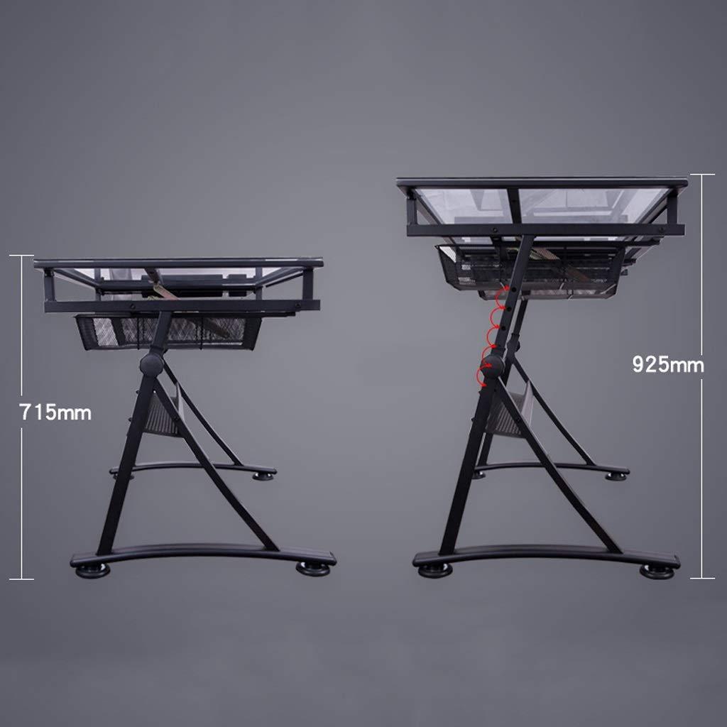 HYUREWF HYUREWF Drawing Table Drafting Desk, Height Adjustable Drawing Desk, Tiltable Craft Table with Storage, Large Art Desk, for Home Office Drafting Table