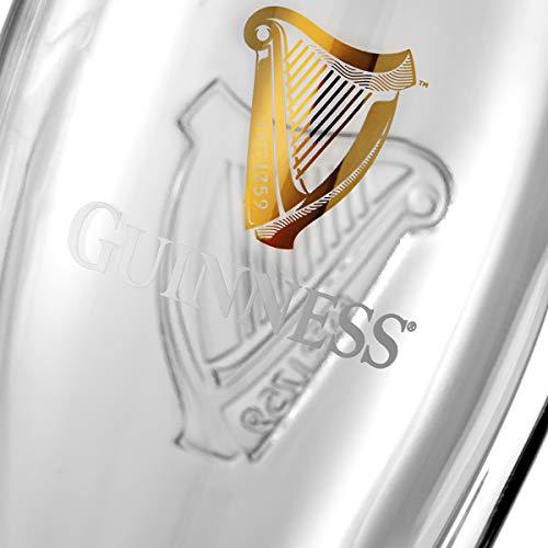 Guinness Guinness Gravity Official Beer Pint Glass | Large 20oz Pints Drinking Thick Beer Glasses Beer 20 oz Glasses